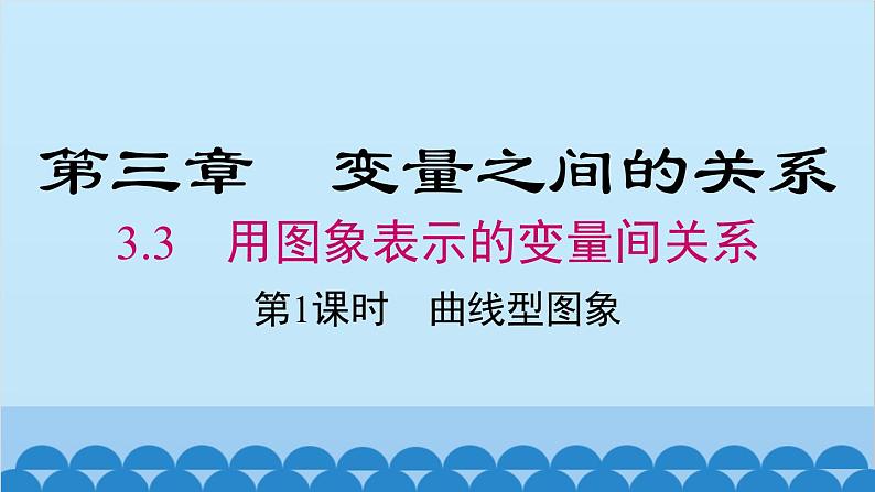 北师大版数学七年级下册 3.3 第1课时 曲线型图象课件01