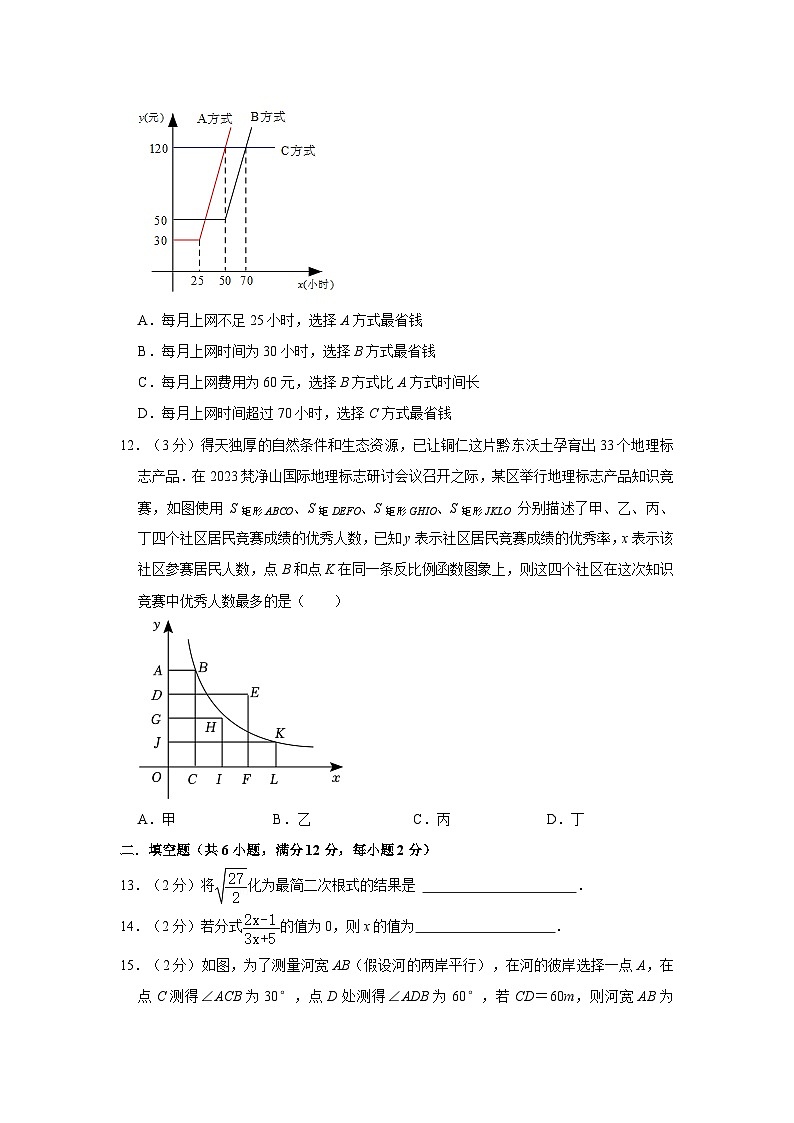 2023年广西桂林市阳朔县中考数学三模试卷03
