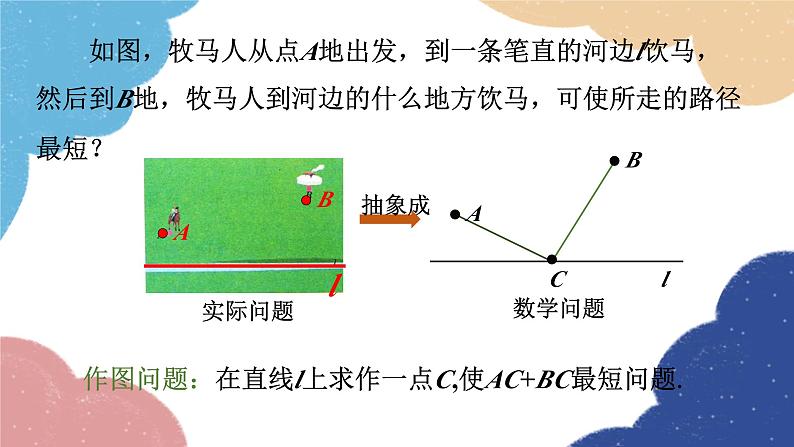 人教版数学八年级上册 13.4 课题学习 最短路径问题课件第6页