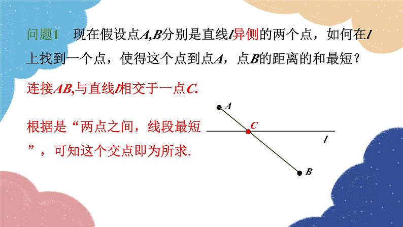 人教版数学八年级上册 13.4 课题学习 最短路径问题课件第7页