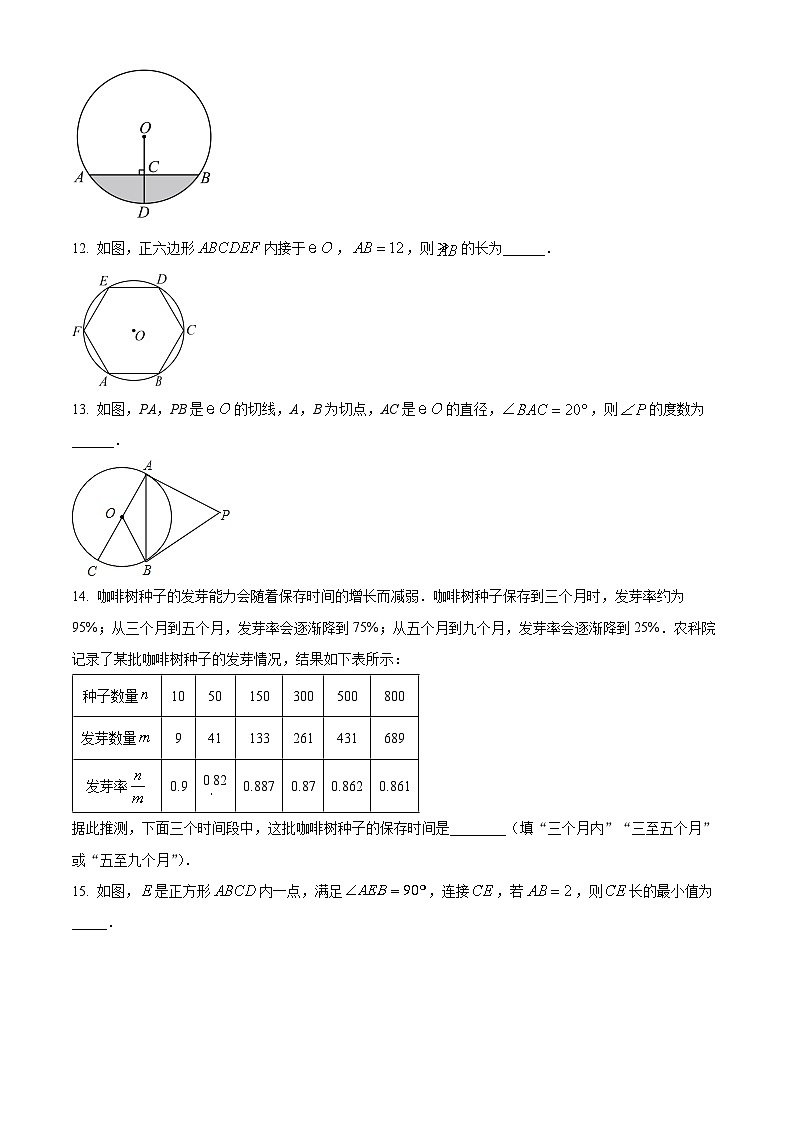 北京理工大学附属中学2023-2024学年九年级下学期开学考试数学试题（原卷版+解析版）03