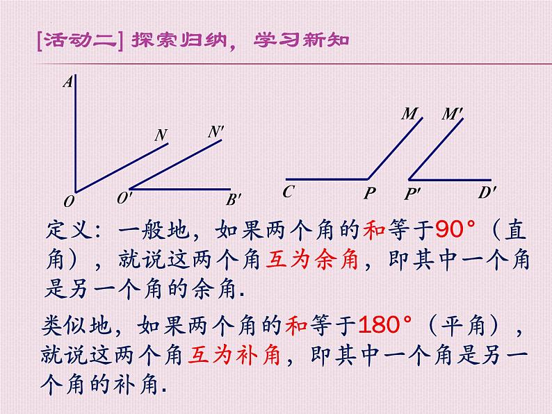 4.3.3+余角和补角+课件+2023—2024学年人教版数学七年级上册第5页