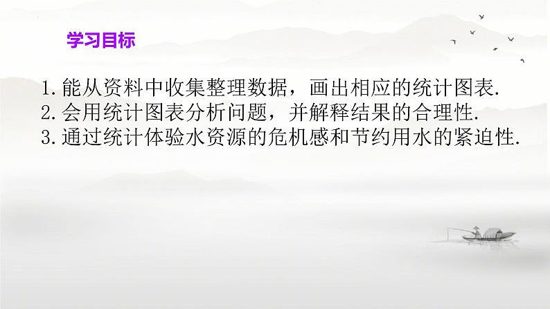 10.3课题学习+从数据谈节水+课件2023—2024学年人教版数学七年级下册第2页