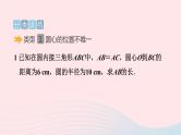 2024春九年级数学下册极速提分法第16招分类讨论思想在圆中的应用类型作业课件新版北师大版
