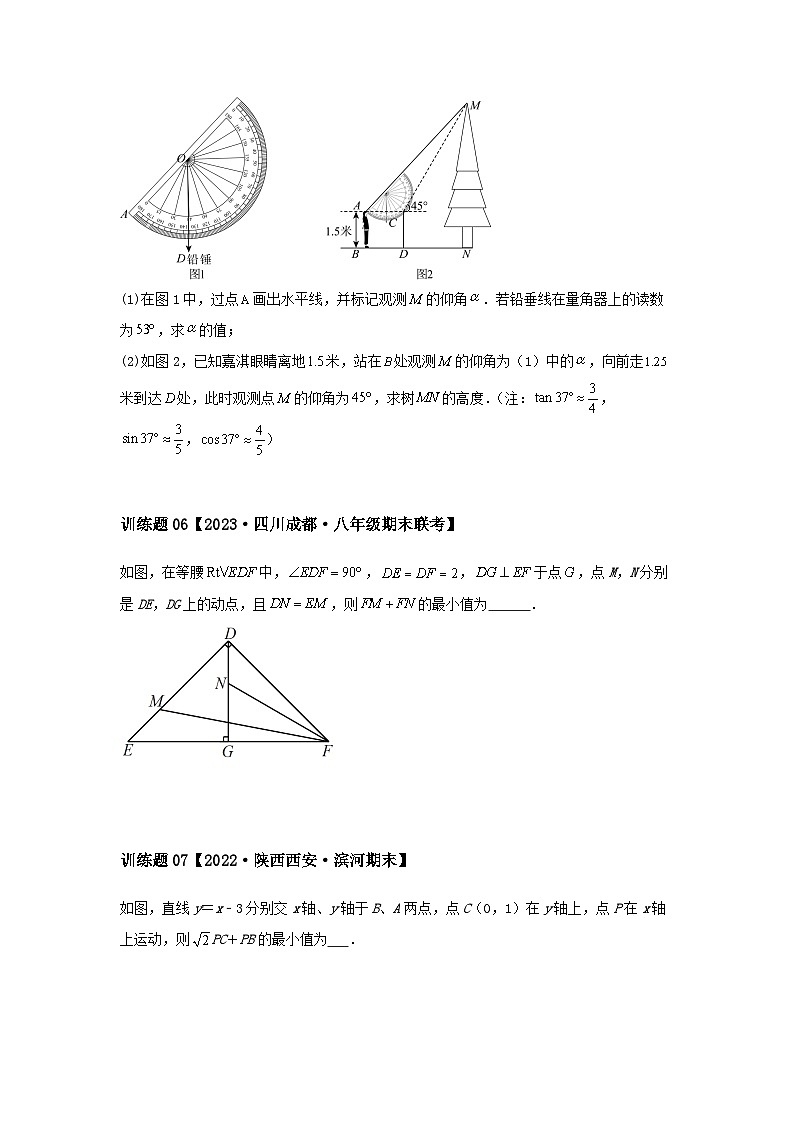 2024中考数学几何压轴专题训练-专题02三角形之直角、等腰问题（含解析）第3页