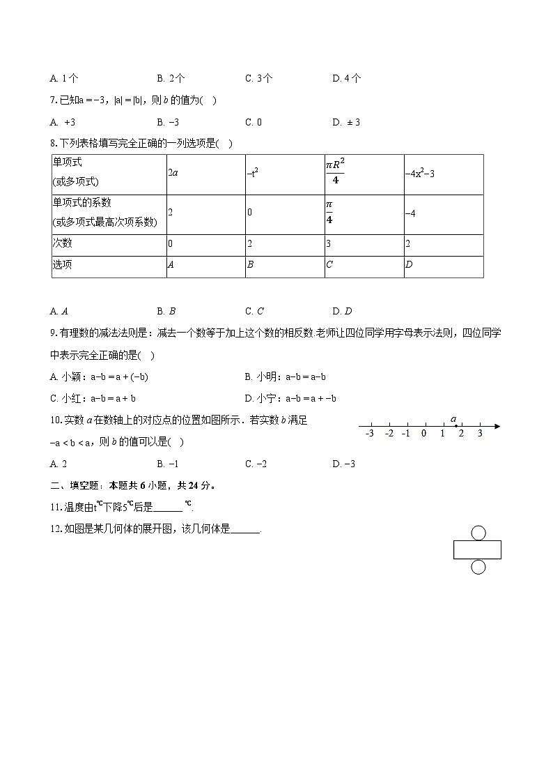 2023-2024学年河南省濮阳市经开区七年级（上）期末数学试卷（含详细答案解析）02