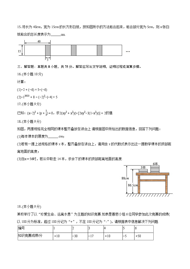 2023-2024学年河南省信阳市罗山县七年级（上）期末数学试卷（含详细答案解析）第3页