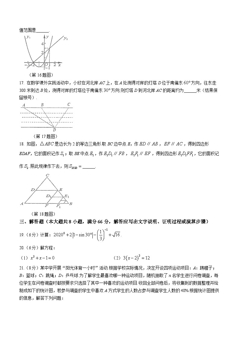 湖南省祁阳市浯溪第二中学2023-2024学年九年级下学期第一次月考数学试题第3页