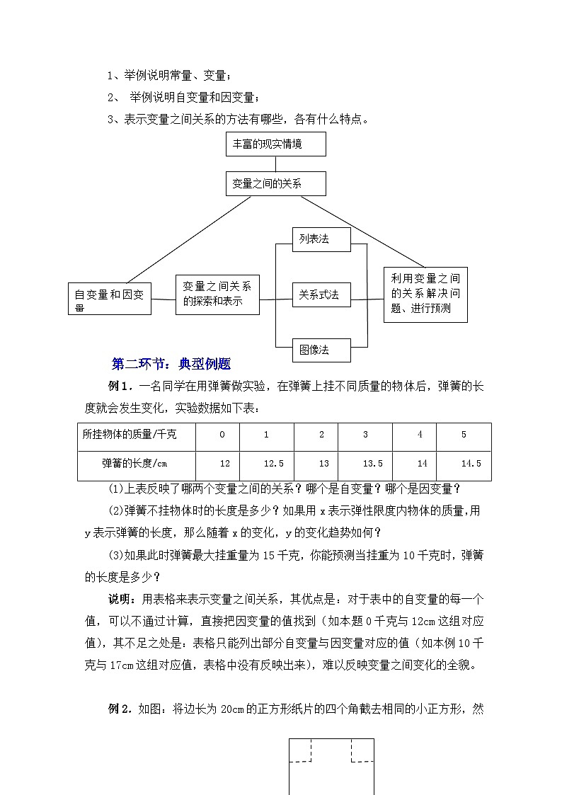 2023年初中数学北师大版七下教学设计：第三章 变量之间的关系 回顾与思考第2页