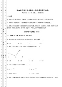 【真题汇总卷】湖南省武冈市中考数学三年高频真题汇总卷（含答案及详解）