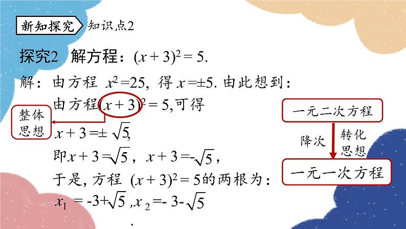 人教版数学九年级上册 21.2解一元二次方程课时1课件08