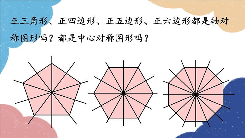 人教版数学九年级上册 24.3正多边形和圆课时1课件第7页