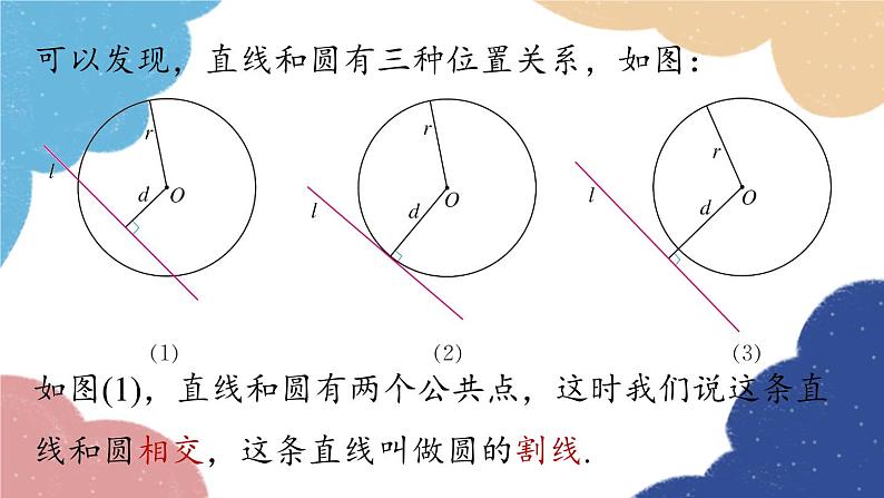 人教版数学九年级上册 24.2点和圆、直线和圆的位置关系课时3课件06