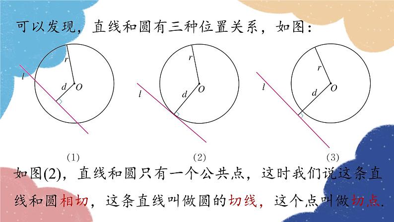 人教版数学九年级上册 24.2点和圆、直线和圆的位置关系课时3课件07