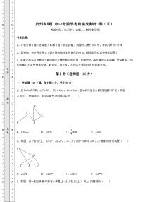 中考专题贵州省铜仁市中考数学考前摸底测评 卷（Ⅱ）（精选）