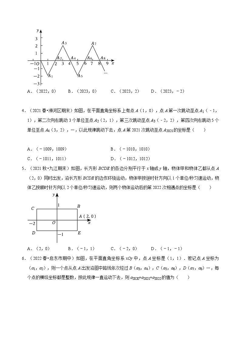 人教版七年级数学下册同步精讲精练专题训练：平面直角坐标系中点的规律探究(精选30题)(原卷版+解析)第2页