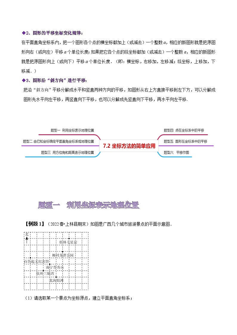 人教版七年级数学下册同步精讲精练7.2坐标方法的简单应用(原卷版+解析)02