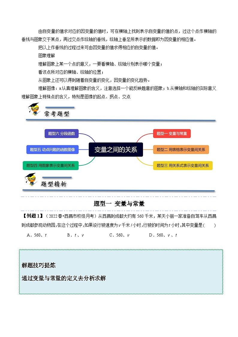 北师大版七年级数学下册同步精讲精练第三章变量之间的关系-【题型技巧培优系列】(原卷版+解析)第3页