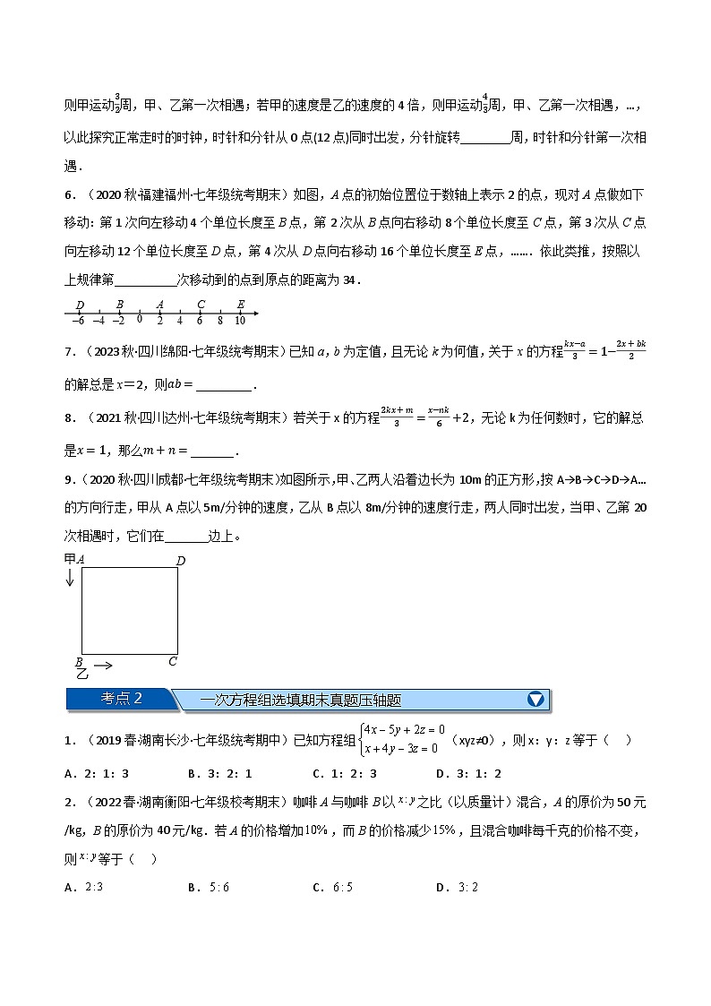 专题11.8 期末复习之选填压轴题专项训练-2023-2024学年七年级数学下册讲练测（华东师大版）02