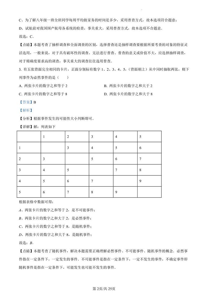 江苏省扬州市江都区实验初级中学2022-2023学年八年级下学期3月月考数学试题（原卷+解析版）02