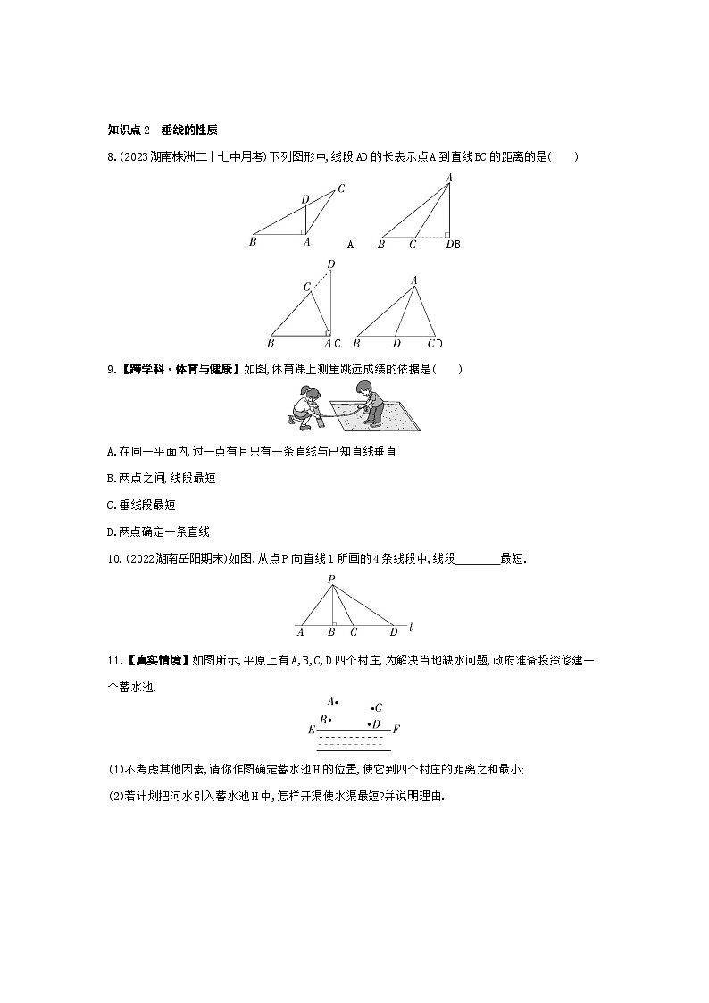 4.5　垂线——2024年湘教版数学七年级下册精品同步练习03