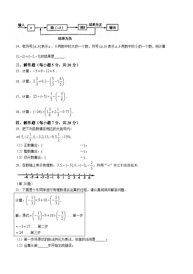 吉林省松原市前郭县三校2023-2024学年七年级上学期第一次月考数学试卷02