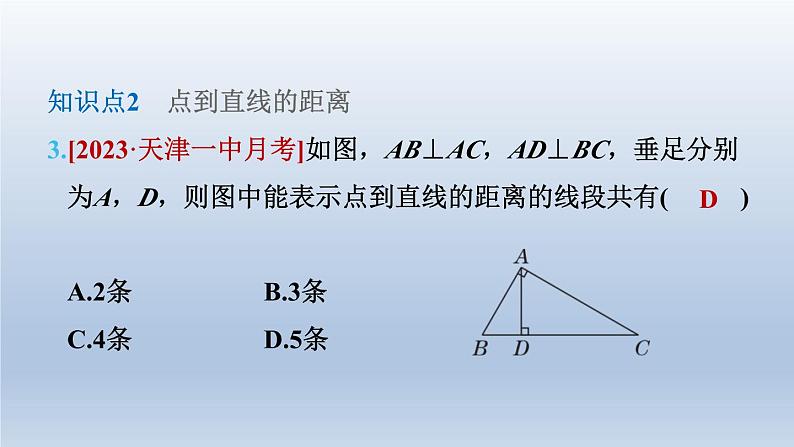 2024七下数学第二章相交线与平行线1两条直线的位置关系第3课时垂线段课件（北师大版）06