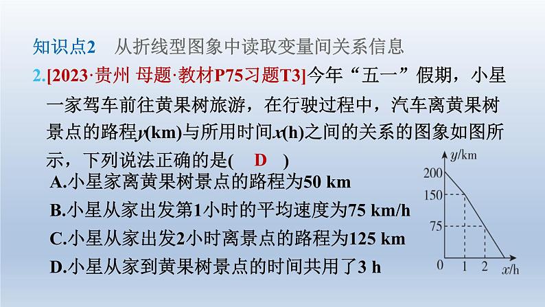 2024七下数学第三章变量之间的关系3用图象表示的变量间关系第2课时用折线型图象表示的变量间关系课件（北师大版）05