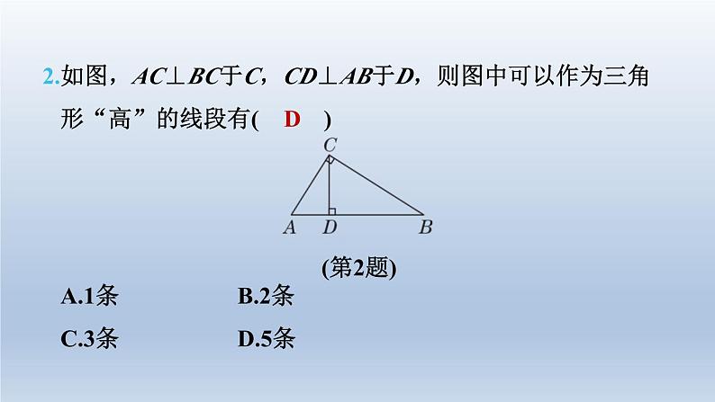 2024七下数学第四章三角形1认识三角形第4课时三角形的高课件（北师大版）05