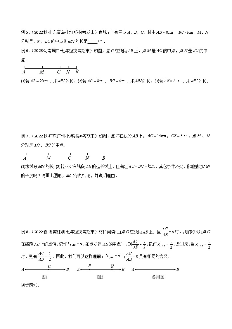 中考数学二轮复习几何模型归纳讲练专题01 双中点（线段）模型与双角平分线（角）模型（原卷版）第2页