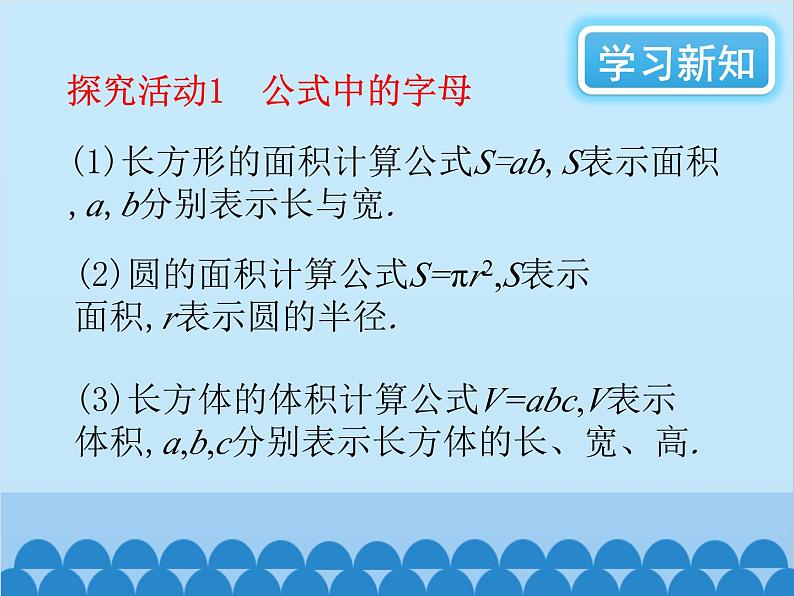 北师大版数学七年级上册 3.1 字母表示数课件第3页