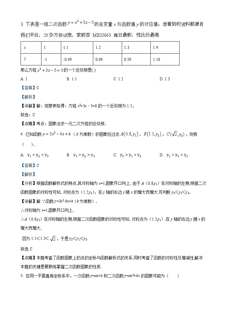 江苏省苏州市教育科学研究院附属实验学校2023-2024学年九年级上学期10月月考数学试题02
