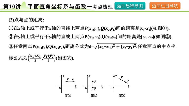 第10讲 平面直角坐标系与函数课件---2024年中考数学一轮复习08