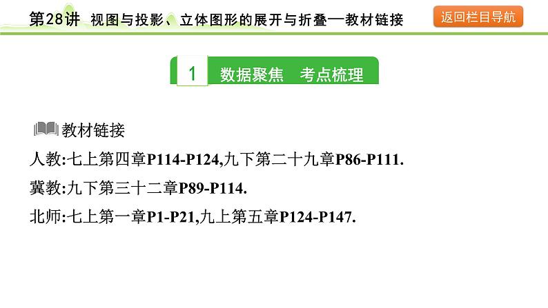 第28讲 视图与投影、立体图形的展开与折叠课件---2024年中考数学一轮复习第3页