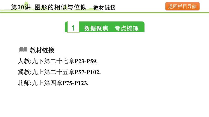 第30讲 图形的相似与位似课件---2024年中考数学一轮复习03