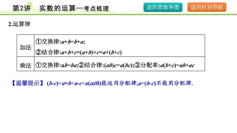 第2讲 实数的运算课件---2024年中考数学一轮复习06