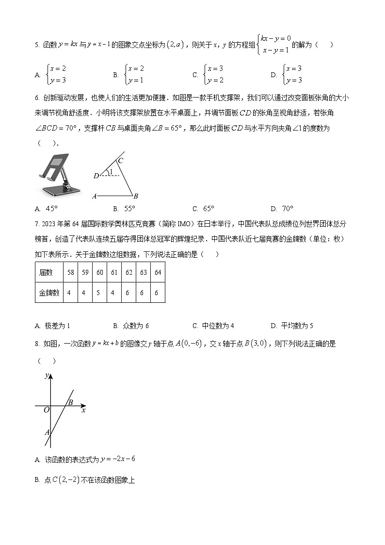 四川省成都市武侯区成都西川中学2023-2024学年八年级上学期期末数学试题（原卷版+解析版）02