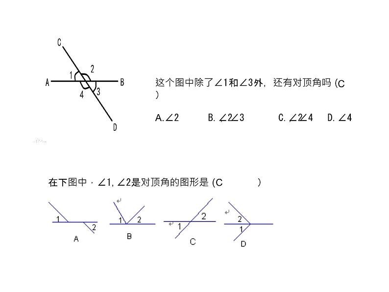 2.1 两条直线的位置关系 北师大版七年级数学下册课件第4页