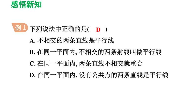 2.1 两条直线的位置关系 北师大版数学七年级下册导学课件第6页