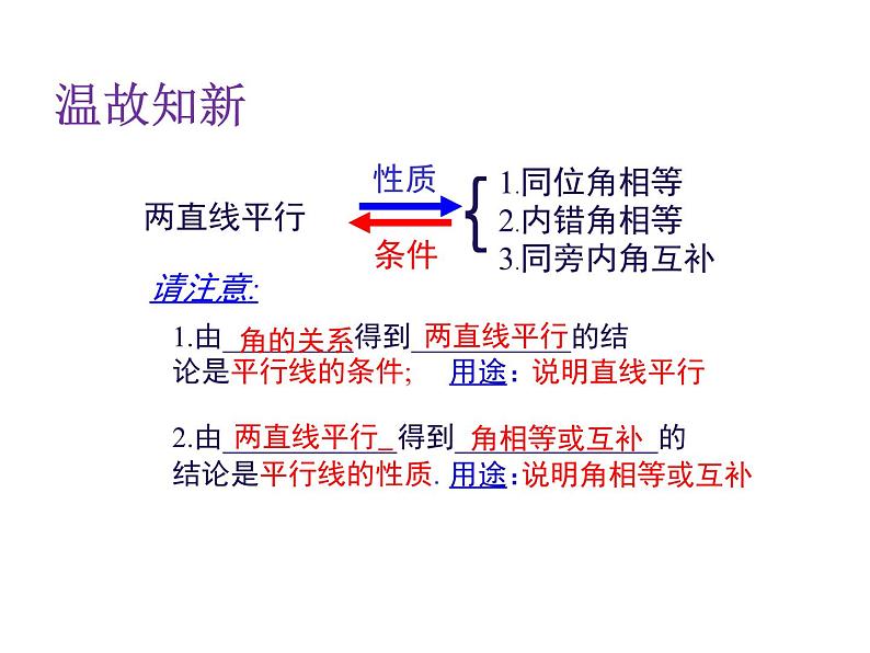 2.3.2 平行线的性质 北师大版数学七年级下册课件第3页