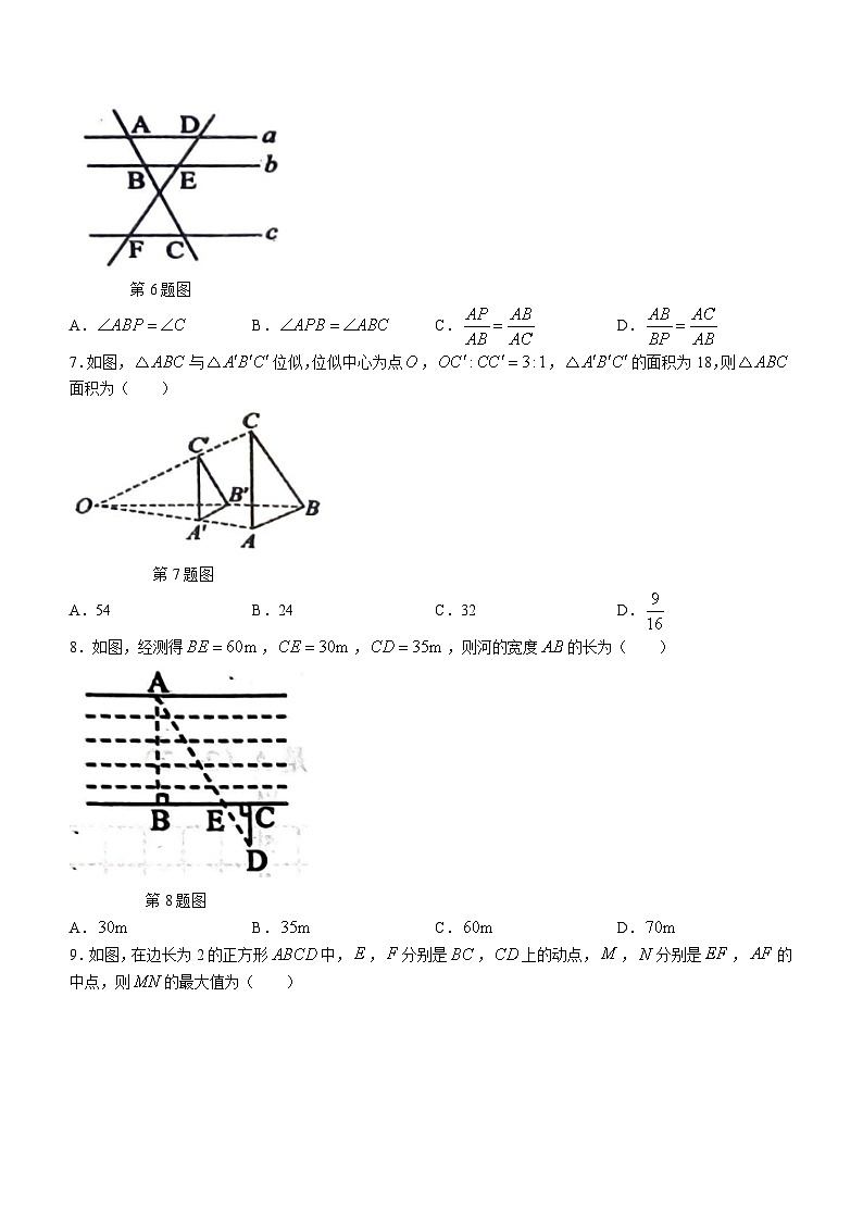 甘肃省天水市麦积区部分校联考2023-2024学年九年级上学期第二次月考数学试题02