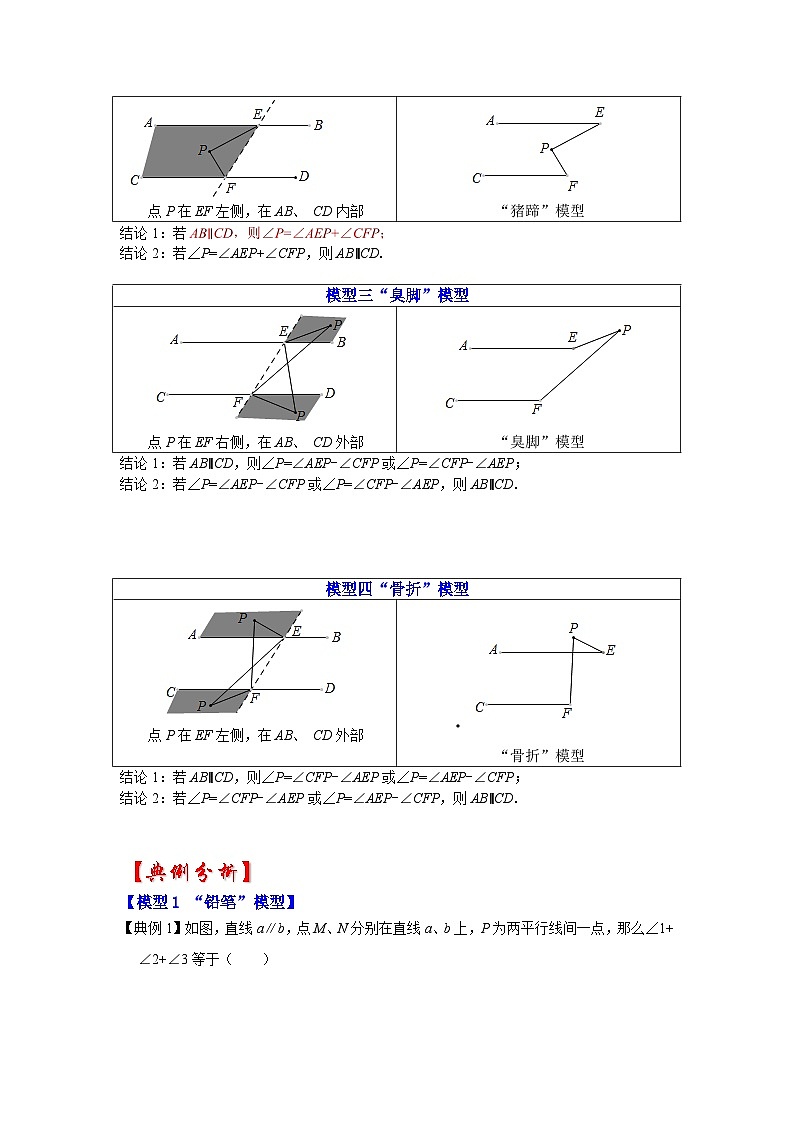 备战中考数学《重难点解读•专项训练》专题03 平行线四大模型（知识解读）02