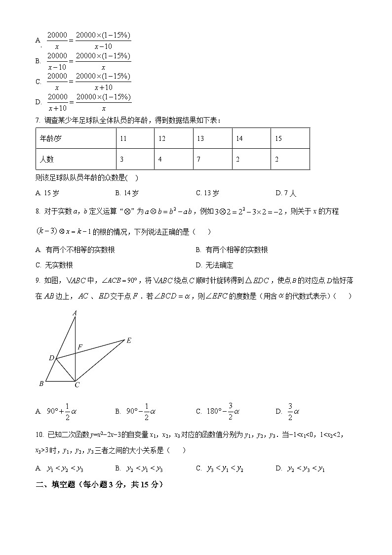 2023年河南省商丘市 夏邑县第二初级中学二模数学模拟试题（原卷版+解析版）02