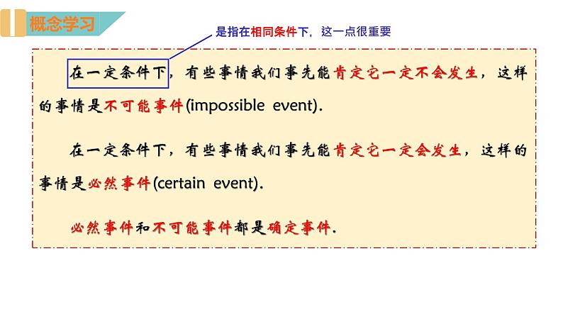 8.1 确定事件与随机事件 苏科版八年级数学下册课件07