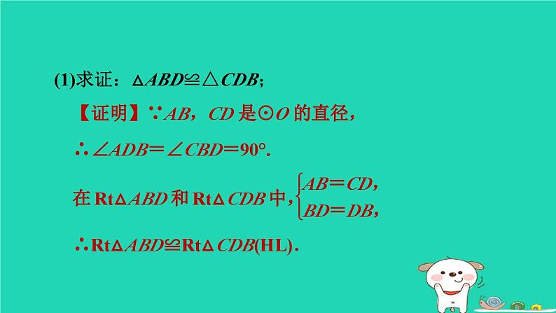 2024春九年级数学下册第24章圆练素养2圆中常见的计算题型作业课件新版沪科版04