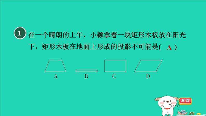 2024春九年级数学下册第25章投影与视图全章热门考点整合应用作业课件新版沪科版第3页