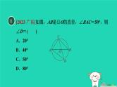 2024春九年级数学下册第24章圆24.3圆周角2圆周角和直径的关系作业课件新版沪科版