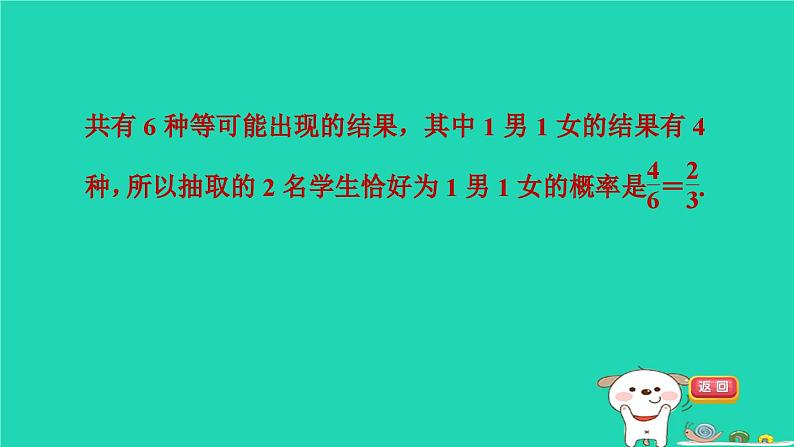 2024春九年级数学下册第26章概率初步练素养概率与其他知识的综合应用类型作业课件新版沪科版第8页