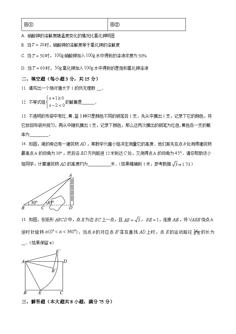 2023年河南省平顶山市中招第二次调研九年级数学模拟试题（原卷版+解析版）03