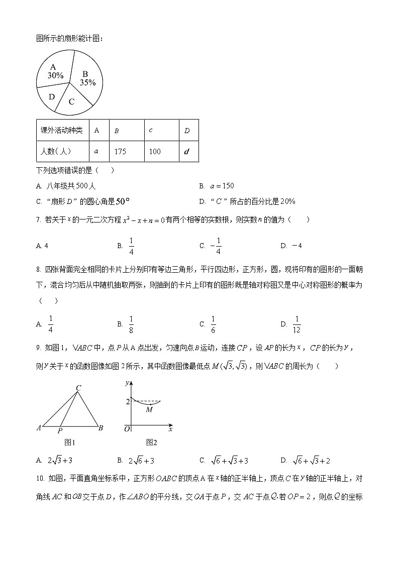 2023年河南省郑州市中原区中考数学三模模拟试题（原卷版+解析版）02